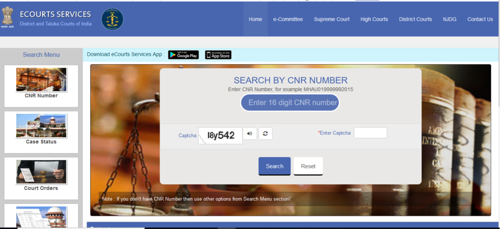 How can I check a court case in India